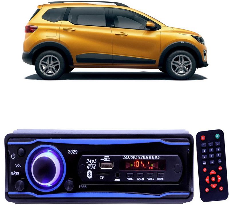 YUNEIK Blue 2029 USB/AUX/SD/BLUETOOTH/FM/MP3 BOOM MASTER STANDARD- Y 480 Car Stereo  (Single Din)