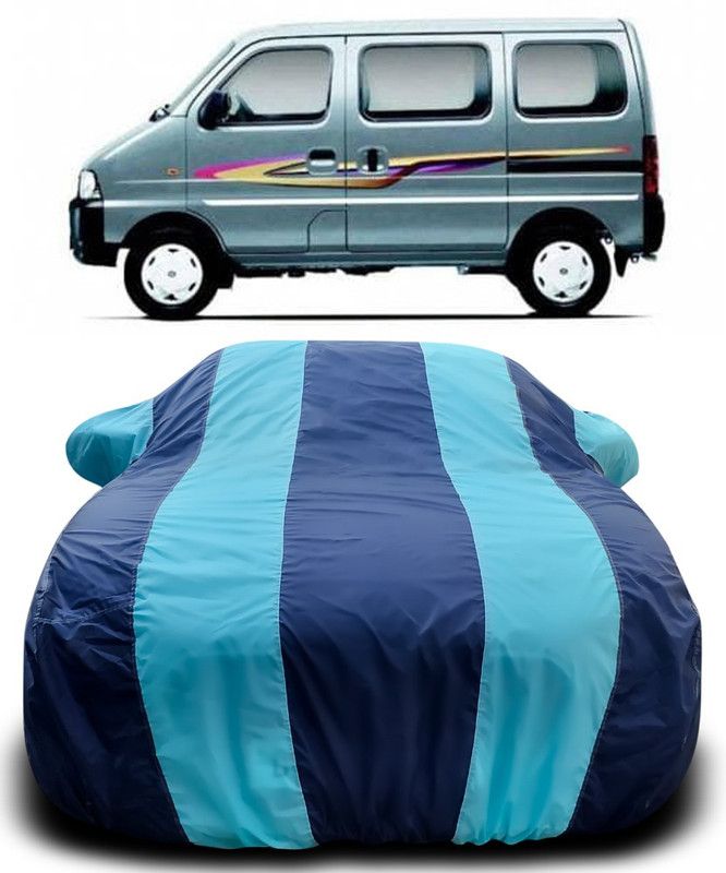 AutoBurn Car Cover For Maruti Suzuki Eeco (With Mirror Pockets)  (Blue, Blue)