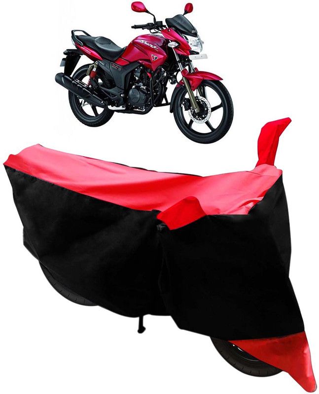 Purpleheart Two Wheeler Cover for Hero  (Hunk, Black, Red)