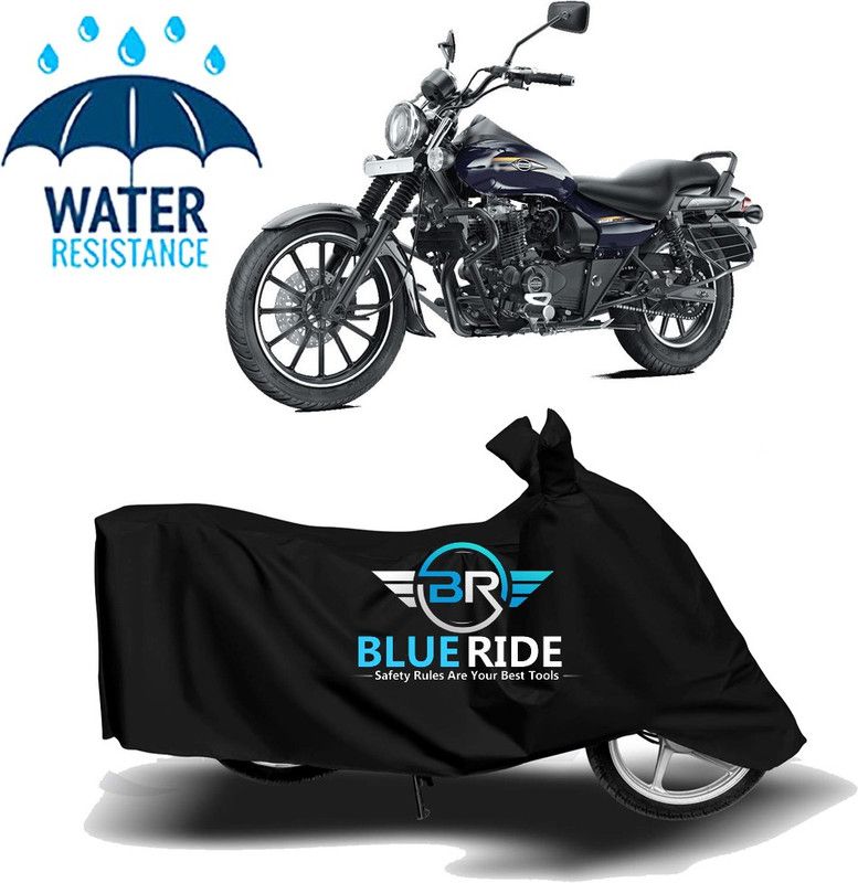 BLUERIDE Two Wheeler Cover for Bajaj  (Avenger 150 Street, Black)