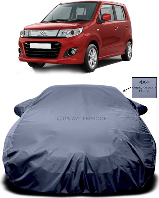 Genipap Car Cover For Maruti Suzuki WagonR Stingray (With Mirror Pockets)  (Grey)