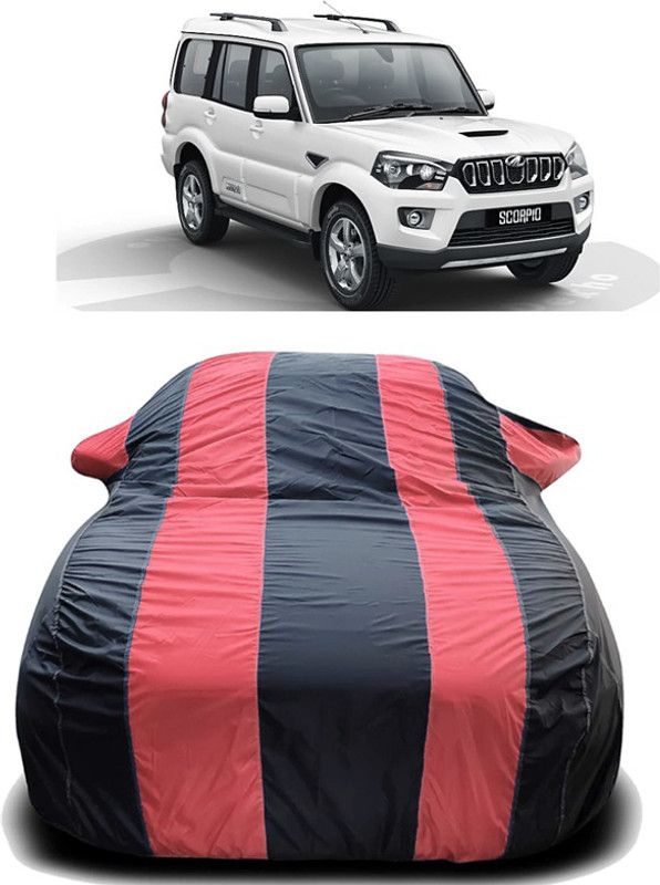 octavic Car Cover For Maruti Suzuki Scorpio (With Mirror Pockets)  (Red)
