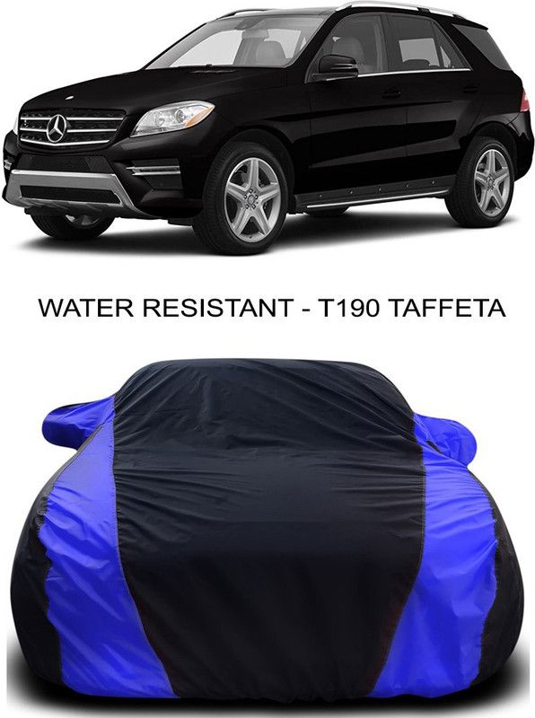 Ascension Car Cover For Mercedes Benz ML350 (With Mirror Pockets)  (Black, Blue)