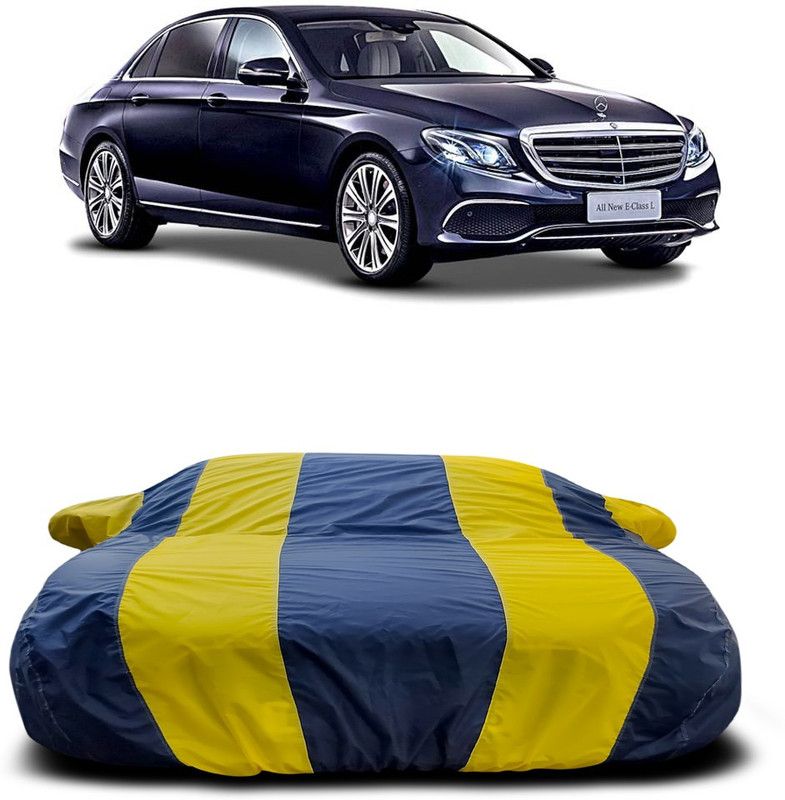 Ascension Car Cover For Mercedes Benz E-Class (With Mirror Pockets)  (Yellow, Blue)