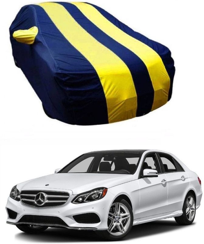 NEXTON Car Cover For Mercedes Benz E220 (With Mirror Pockets)  (Blue, Yellow)