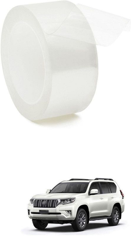 PRTEK Car Door Transparent Seal Strip Door Edge Guard Bumper Cover Strips Entry Sill Scuff Plate Invisible Door Anti-Scratch Waterproof (1.9 Inch x 5metre) A243 Car Beading Roll For Window, Bumper, Door  (5 m)