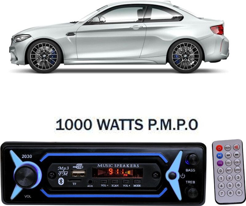 JBRIDERZ P-2030 Blue BLUETOOTH/USB/SD/AUX/FM/MP3 Car Stereo ( Single Din) B-64 Car Stereo  (Single Din)