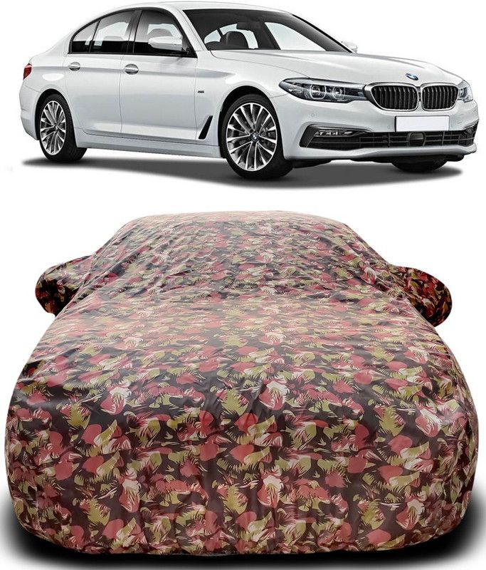 ARN Car Cover For BMW 525i (With Mirror Pockets)  (Green, Red)