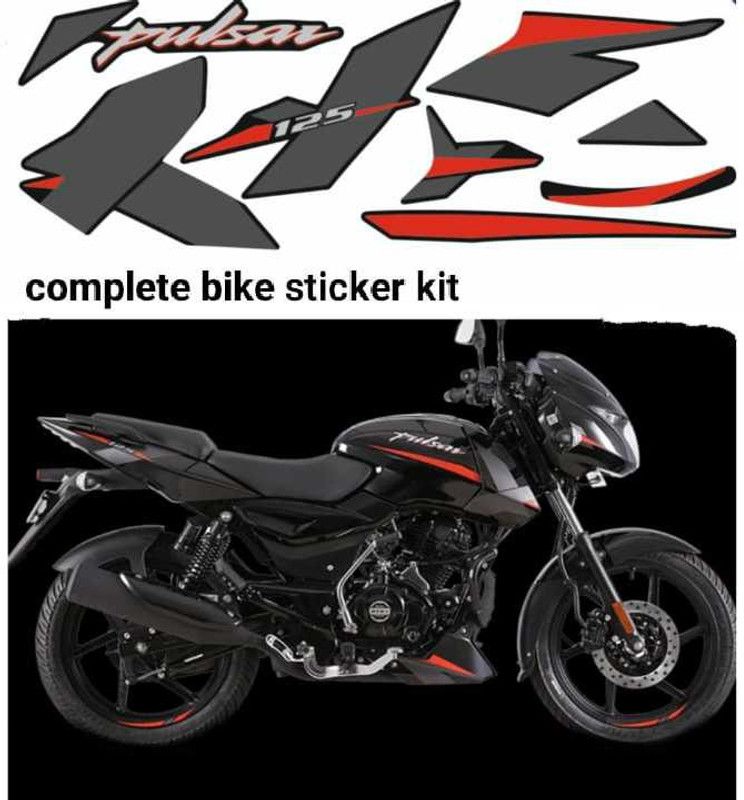 RIDERKART Sticker & Decal for Bike  (Orange, Black)