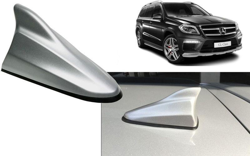Auto Kite Silver Shark Fin Replacement Signal (AM/FM)Receiver Antenna For Benz GL-Class Hidden Vehicle Antenna