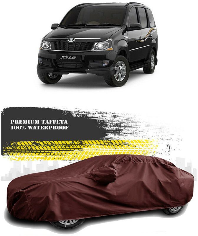 AutoTiger Car Cover For Mahindra Xylo (With Mirror Pockets)  (Maroon)