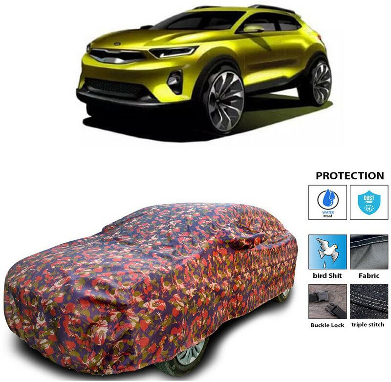 AutoTiger Car Cover For Kia QYI (With Mirror Pockets)  (Multicolor)