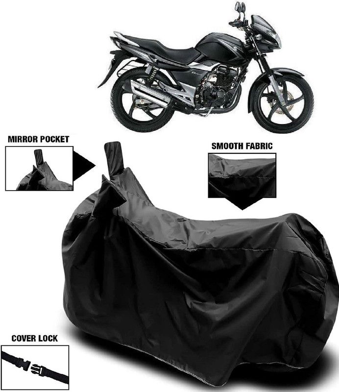 AutoFave Two Wheeler Cover for Suzuki  (GS, Black)