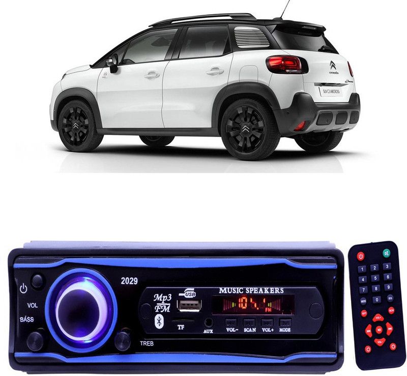 YUNEIK Blue 2029 USB/AUX/SD/BLUETOOTH/FM/MP3 BOOM MASTER STANDARD- Y 96 Car Stereo  (Single Din)