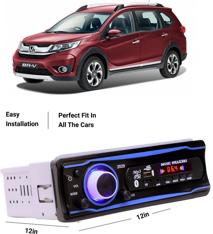 EverLand Blue Stereo-999 BLUETOOTH/USB/SD/AUX/FM/MP3 (BLUE & Black)-0-150 Car Stereo  (Single Din)