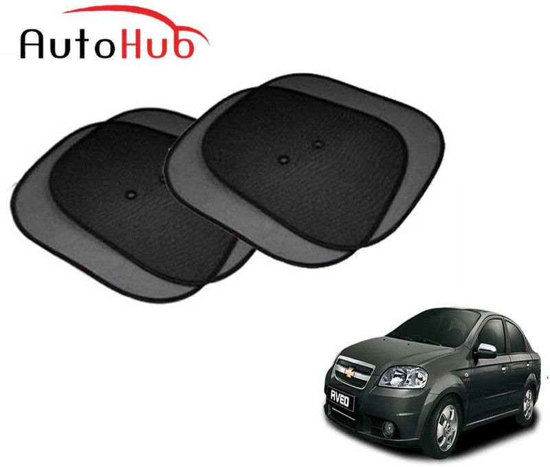 Auto Hub Side Window Sun Shade For Chevrolet Aveo  (Black)