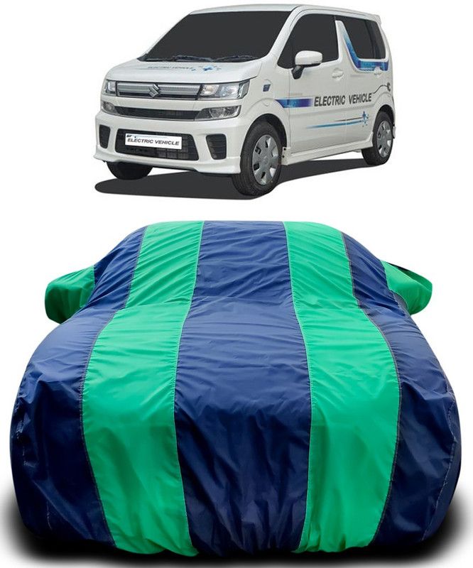 THE REAL ARV Car Cover For Maruti Suzuki Wagon R EV (With Mirror Pockets)  (Blue, Green)