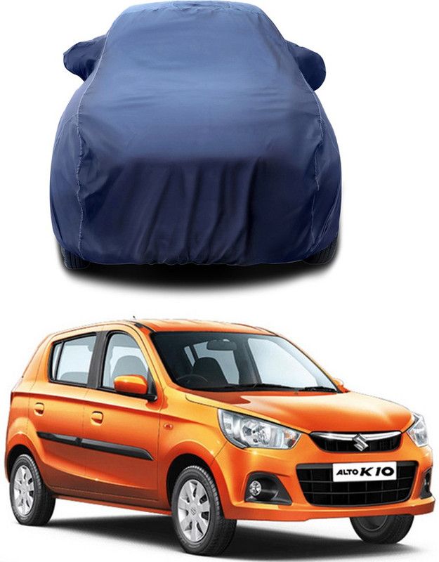 COVER MART Car Cover For Maruti Suzuki Alto K10 VXI AGS (With Mirror Pockets)  (Grey)