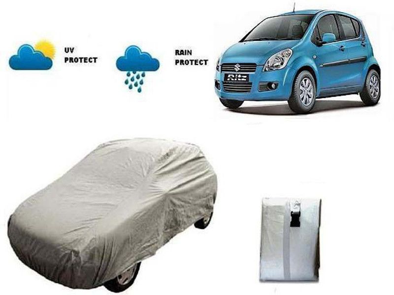 FUNKYDEALZ Car Cover For Maruti Suzuki Ritz (Without Mirror Pockets)  (Silver)