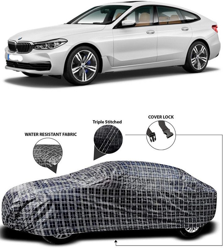 Elegance Car Cover For BMW 6 Series (With Mirror Pockets)  (White, Black)
