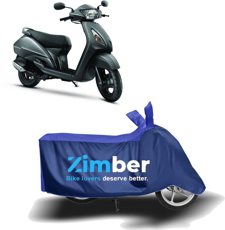 ZIMBER Two Wheeler Cover for TVS  (Jupiter, Blue, Blue)