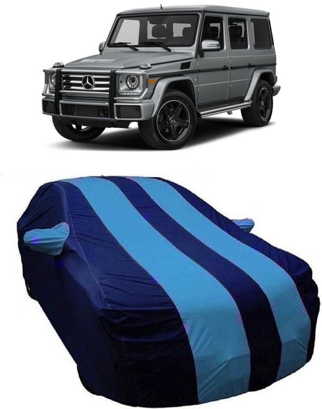 AutoTiger Car Cover For Mercedes Benz G-Class (With Mirror Pockets)  (Blue, Blue)