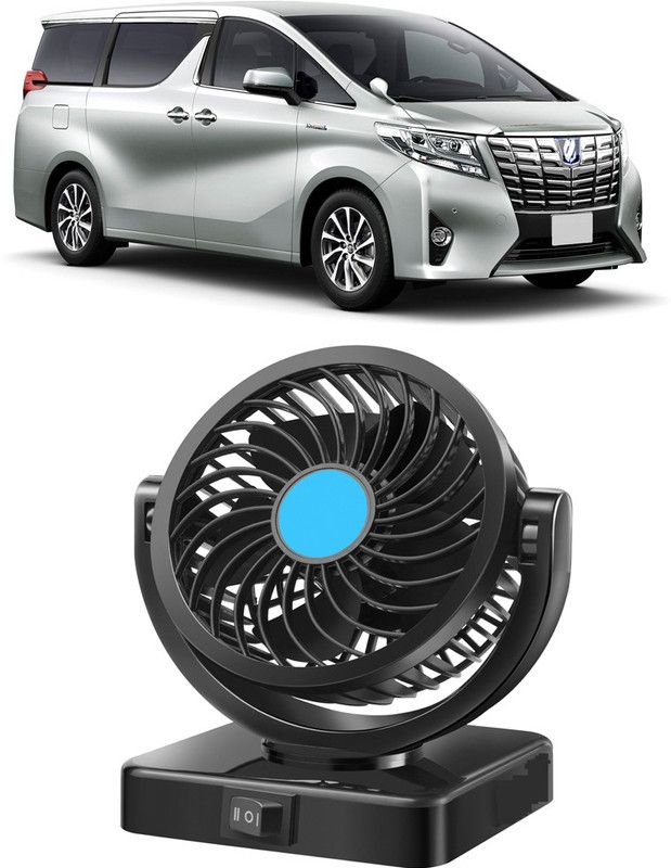 Amulite Cooling Car Fan 360 Degree Rotatable For vehicle-El_ 562 Car Interior Fan  (12 V)
