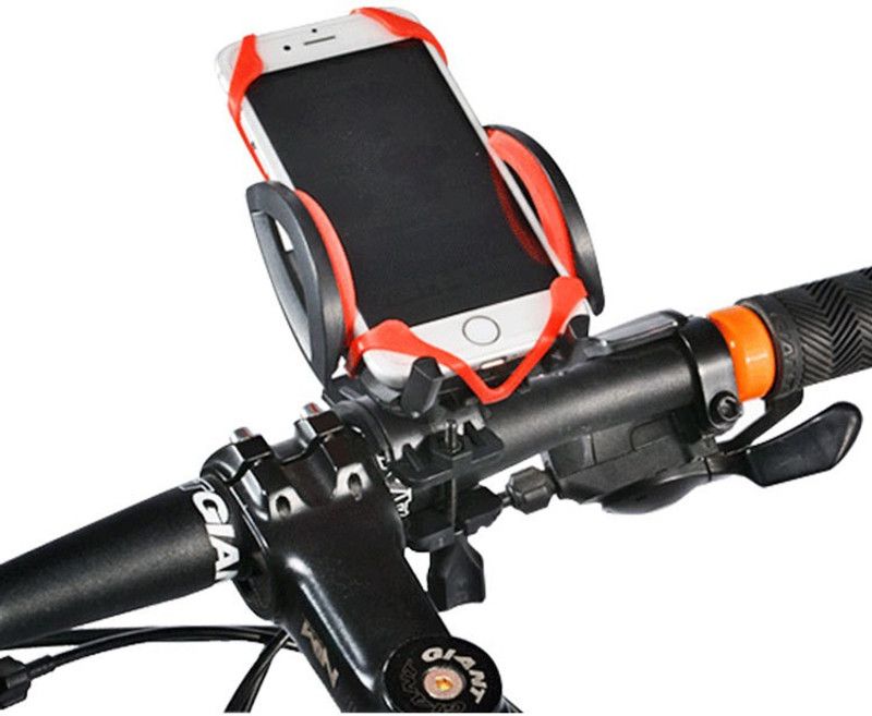 JAZZ MARK Bike Mount Smart Cell Phone Holder Bike Mobile Holder  (Orange)