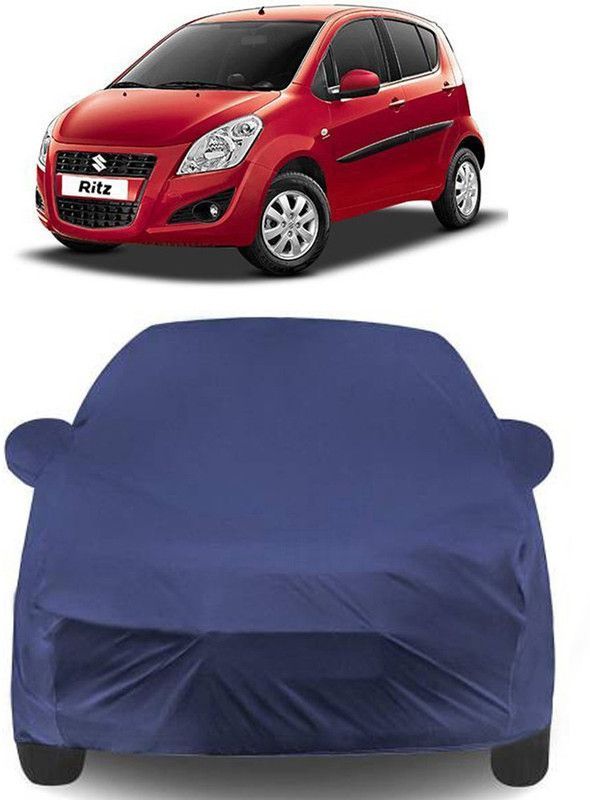 Genipap Car Cover For Maruti Suzuki Ritz (With Mirror Pockets)  (Blue)