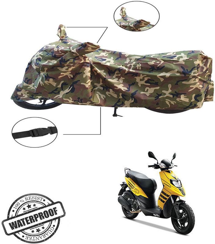 AUTO INNOVATION Two Wheeler Cover for Aprilia  (Storm 125, Green, Multicolor)