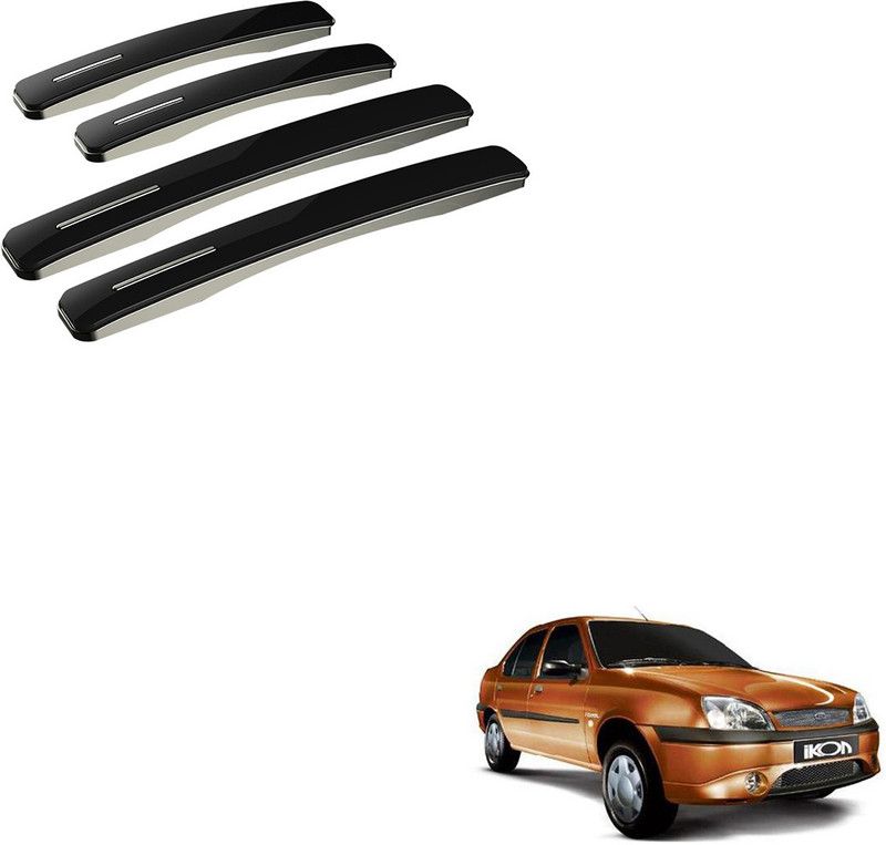 SEMAPHORE Stainless Steel, Plastic Car Door Guard  (Black, Pack of 4, Ford, Ikon)