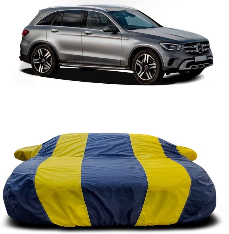 Ascension Car Cover For Mercedes Benz GLC (With Mirror Pockets)  (Yellow, Blue)