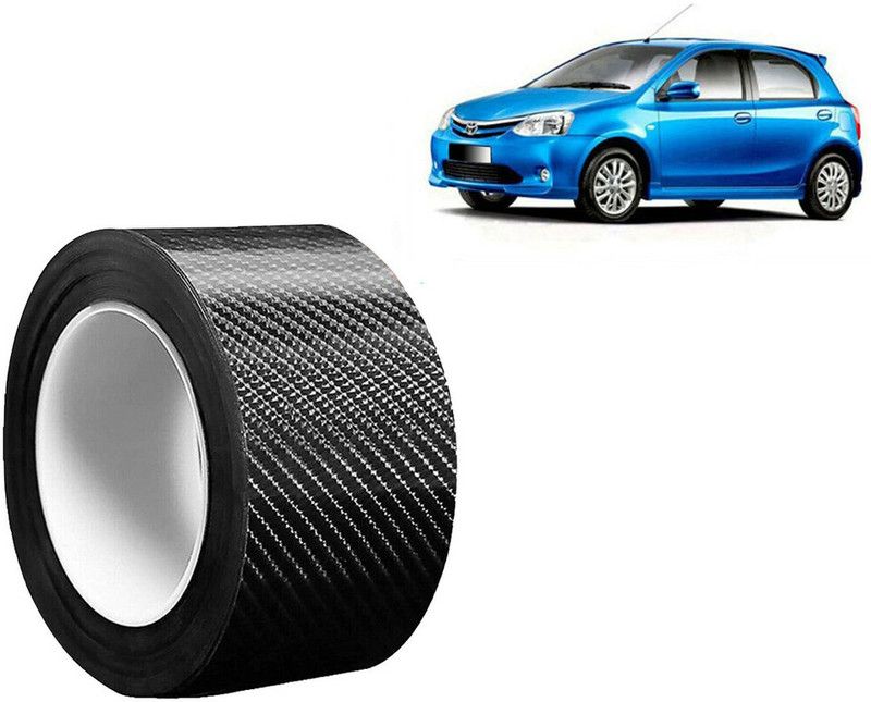 Selifaur Plastic Car Door Guard  (Black, Grey, Pack of 1, Toyota, Etios Liva)