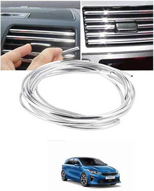 FKOK Car-Decorative Chrome Car beeding For ceed Car Beading Roll For Bumper, Door, Window  (5 m)
