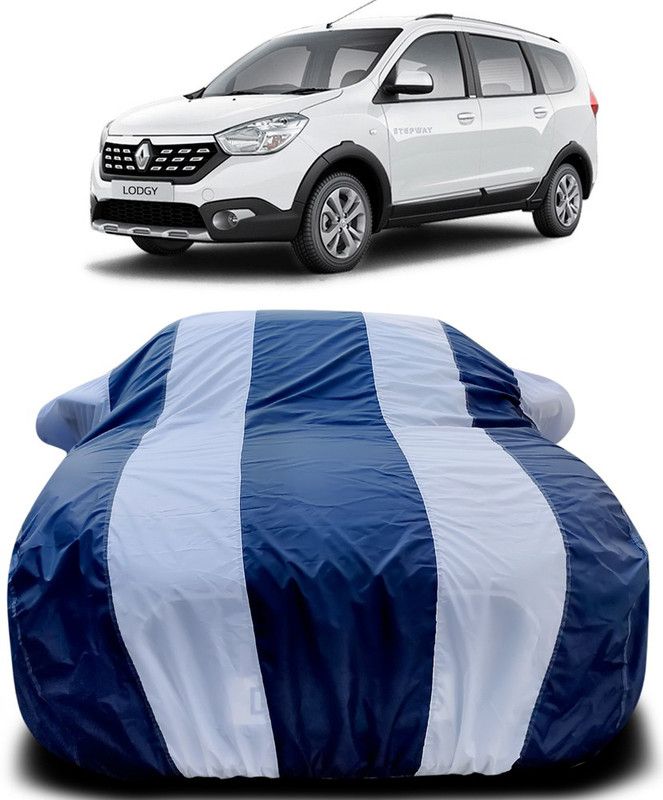 APNEK Car Cover For Renault Lodgy (With Mirror Pockets)  (Blue, White)