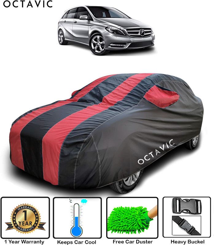 octavic Car Cover For Mercedes Benz B-Class (With Mirror Pockets)  (Red)