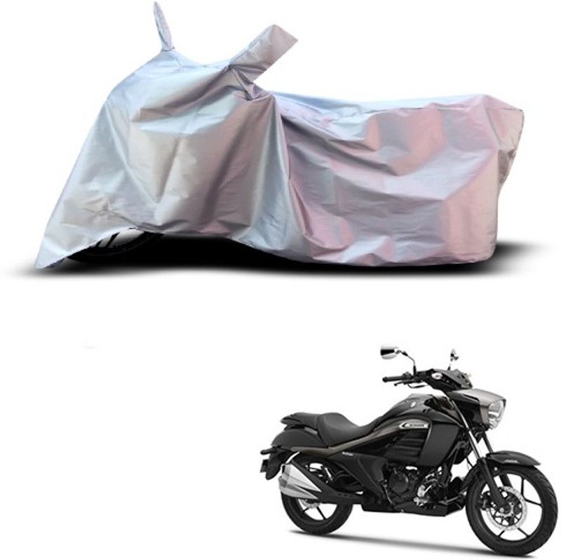THE REAL ARV Waterproof Two Wheeler Cover for Suzuki  (Intruder, Silver)