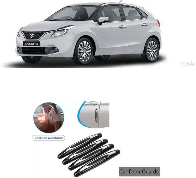 Etradezone Plastic Car Door Guard  (Black, Pack of 4, Maruti, Baleno)