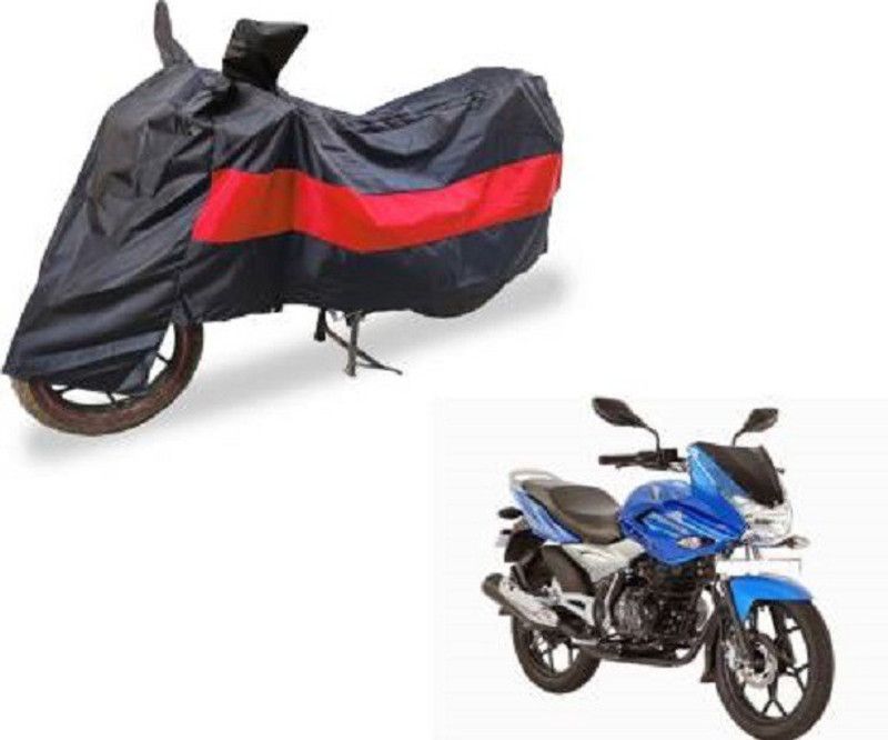 High Quality Waterproof Two Wheeler Cover for Bajaj  (Discover 150 f, Red, Black)