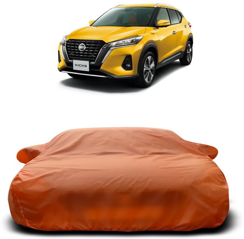 Ascension Car Cover For Nissan Kicks (With Mirror Pockets)  (Orange)