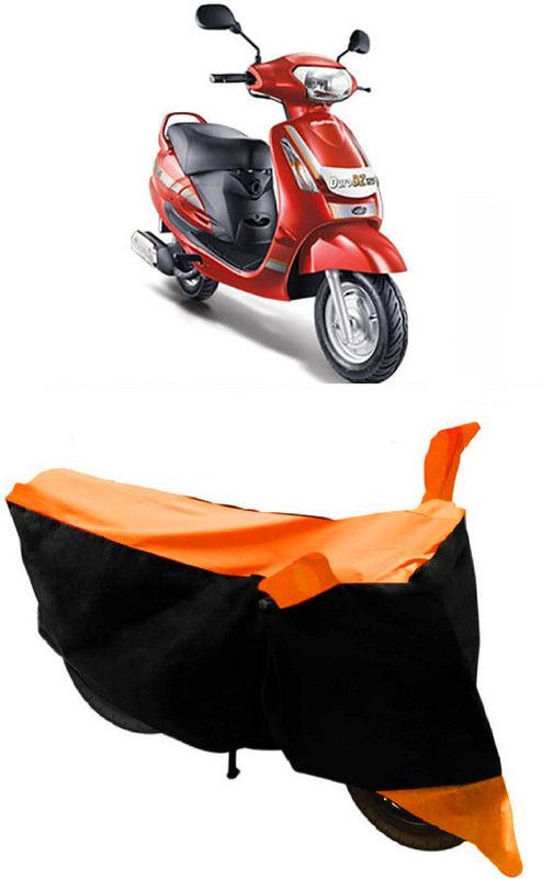 ABORDABLE Waterproof Two Wheeler Cover for Mahindra  (Duro, Orange, Black)