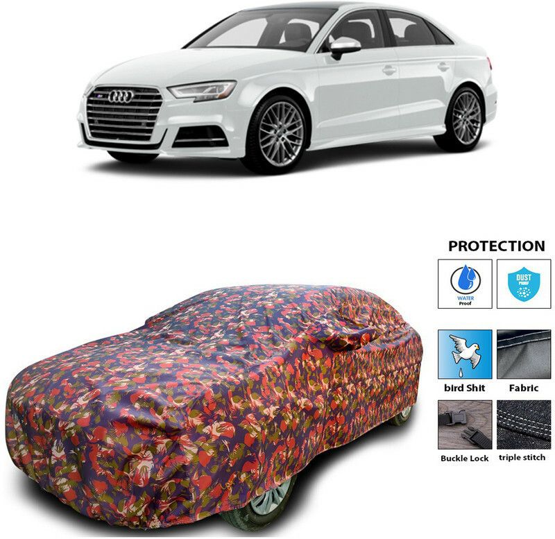 Genipap Car Cover For Audi S3 (With Mirror Pockets)  (Multicolor)