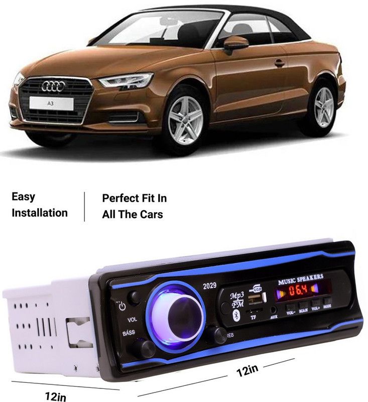 EverLand Blue Stereo-999 BLUETOOTH/USB/SD/AUX/FM/MP3 (BLUE & Black)-0-02 Car Stereo  (Single Din)