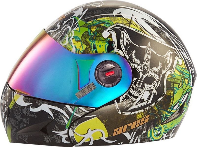 Steelbird Ares A-1 Devil MB1 Motorbike Helmet  (Glossy Black)