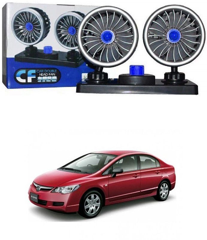 PRTEK Car Fan 12V 360 Head 2 Speed Quiet Strong for All Auto Vehicles 1019 Car Interior Fan  (12 V)