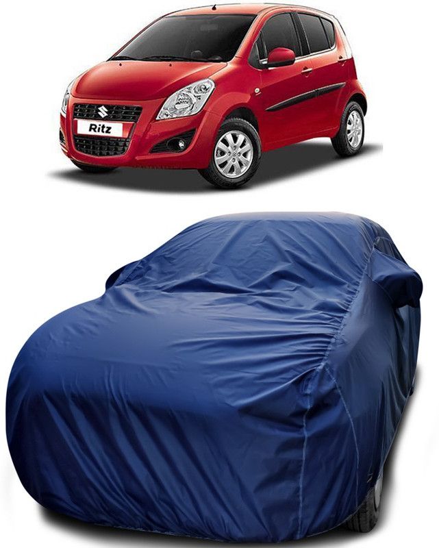 CoNNexXxionS Car Cover For Maruti Suzuki Ritz (With Mirror Pockets)  (Blue)
