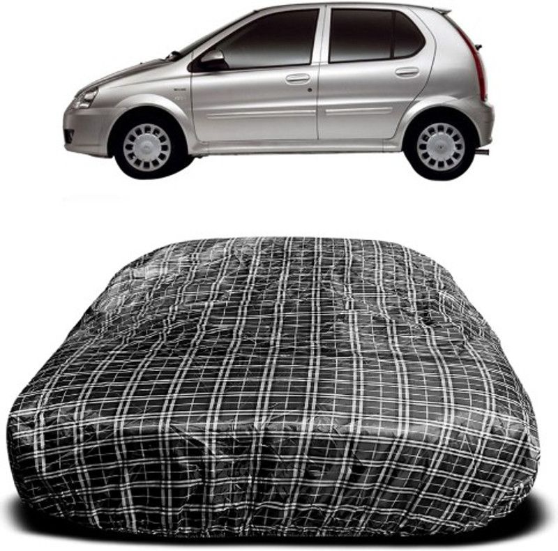 NUMBOR ONE Car Cover For Tata Indica Vista (With Mirror Pockets)  (Multicolor)