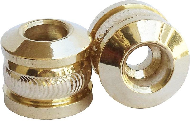 ALMOS Bullet Motorcycle Brass Handlebar End Weights Bike Handlebar Weights  (2 Golden)