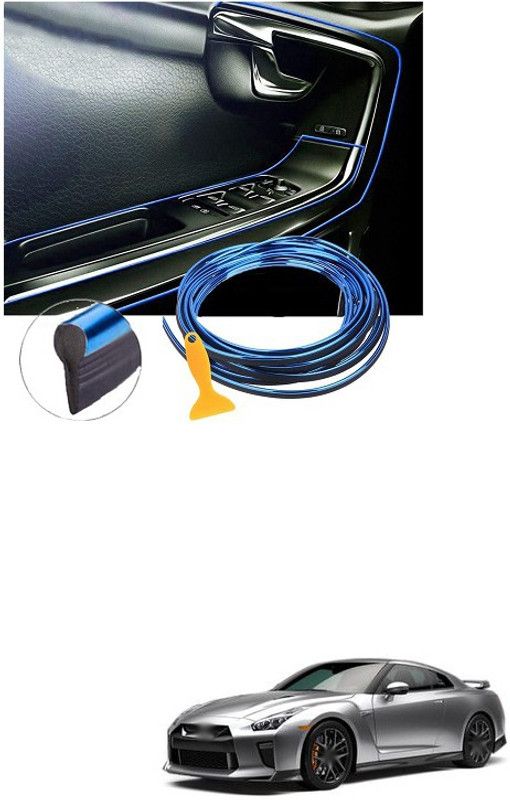PECUNIA Car Interior Trim Strips-16.4ft/5M Universal Car Gap Fillers Automobile Moulding Line Decorative Accessories DIY Flexible Strip Garnish Accessory with Installing Tool (blue)e181 Car Beading Roll For Bumper, Trunk  (5 m)