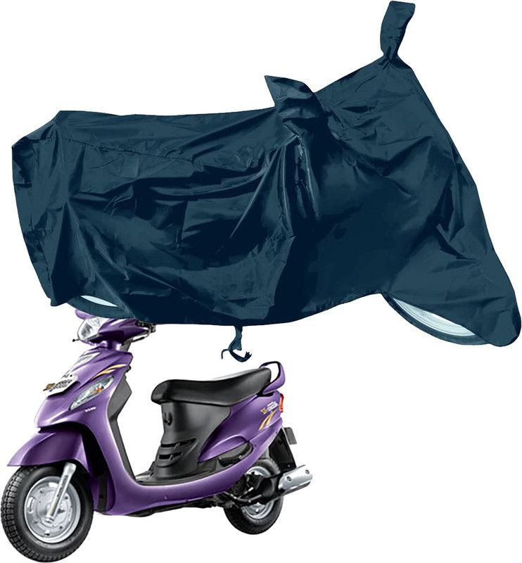 RiderShine Waterproof Two Wheeler Cover for Mahindra  (Rodeo, Black)